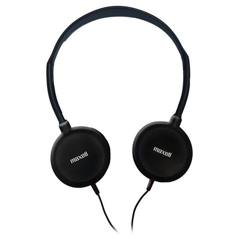 Maxell 190318 On-Ear Swivel Headphones, Black, HP-200