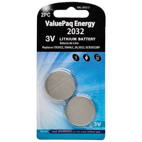 Dantona VAL-2032-2 ValuePaq Energy 2032 Lithium Coin Cell Batteries (2 Pack)