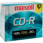 Maxell 622860/648210 CD-R 48x 700 MB/80-Minute Blank Discs (10 Pack)