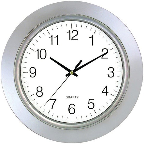 Timekeeper 6450 13-In. Chrome Bezel Round Wall Clock