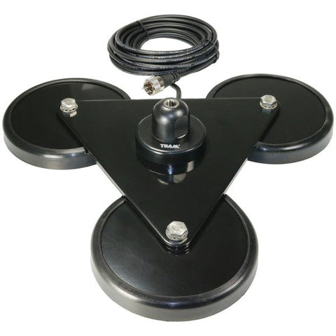 Tram 269 5-Inch Tri-Magnet CB Antenna Mount with Rubber Boots and 18-Foot RG58A/U Coaxial Cable