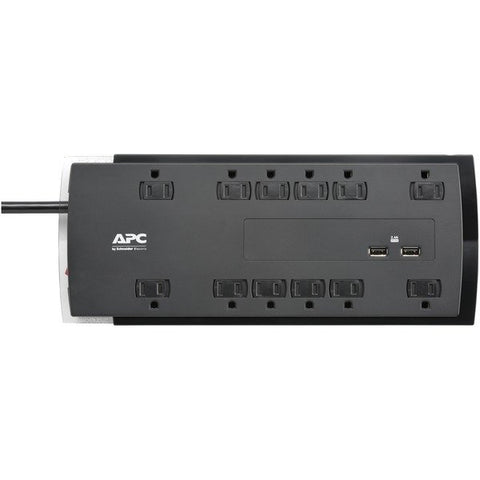 APC P12U2 12-Outlet SurgeArrest Performance Series Surge Protector with 2 USB Ports, 6ft Cord