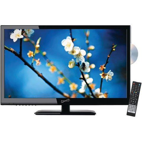 Supersonic SC-2412 24" 1080p LED TV/DVD Combination, AC/DC Compatible with RV/Boat