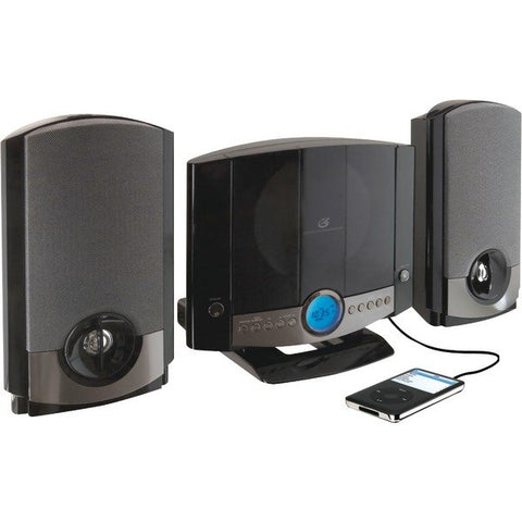 GPX HM3817DTBLK HM3817DTBLK CD Home Music System with AM/FM Radio, Black