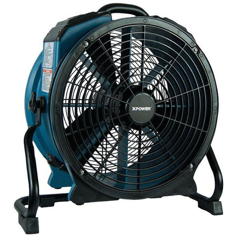 XPOWER X-47ATR X-47ATR 3,600 CFM Variable-Speed Sealed Motor Industrial Axial Air Mover/Dryer/Blower Fan with Timer and Power Outlets
