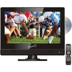 Supersonic SC-1312 13.3-In. 720p Widescreen LED HDTV/DVD Combination, AC/DC Compatible with RV/Boat