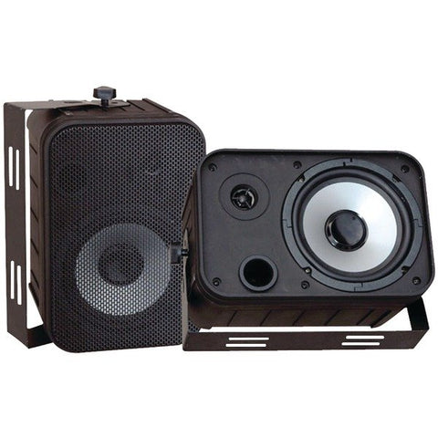 Pyle PDWR50B 6.5'' Indoor/Outdoor Waterproof Speakers (Black)