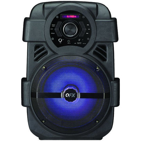 QFX PBX-8 8" Rechargeable Bluetooth Party Sound System