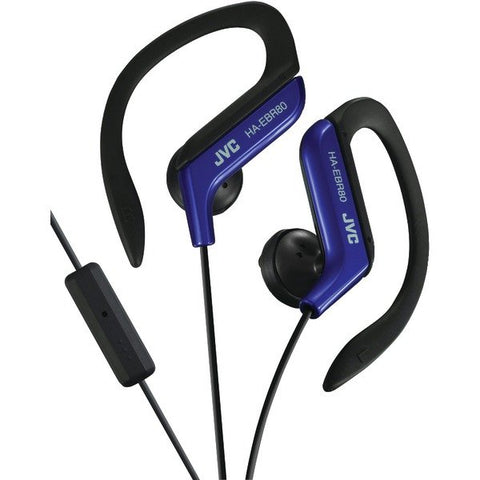 JVC HAEBR80A In-Ear Sports Headphones with Microphone and Remote (Blue)