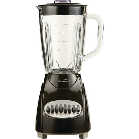 Brentwood Appliances JB-920B 42-Ounce 12-Speed + Pulse Electric Blender with Glass Jar (Black)