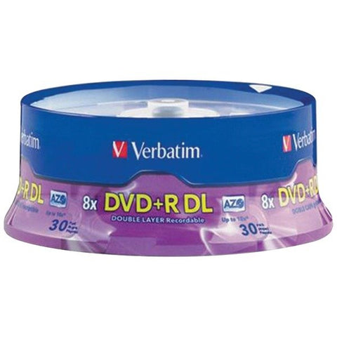 Verbatim 96542 AZO 8.5-GB 8x Dual-Layer DVD+Rs Discs on 30-Count Spindle, 96542