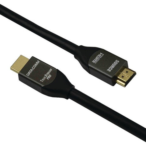 DataComm Electronics 46-1035-BK TrueStream Pro 10.2 Gbps High-Speed HDMI Active Cable with Ethernet (35 Ft.)