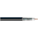 Vextra V621QB Quad-Shield RG6 Solid Copper Coaxial Cable, 1,000ft (Black)