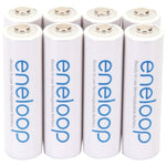 Panasonic BK-3MCCA8BA eneloop Rechargeable Batteries, AA (8 Pack)