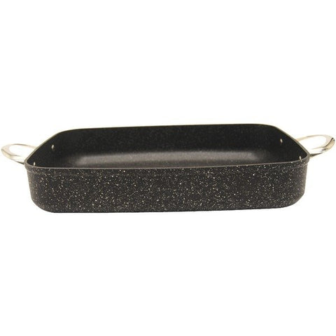 THE ROCK by Starfrit 060735-003-0000 Oven Dish with Stainless Steel Handles (10-Inch x 13-Inch x 2.5-Inch, Square)
