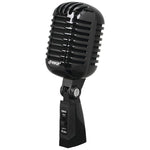 Pyle PDMICR42BK Classic Retro Vintage-Style Dynamic Vocal Microphone (Black)