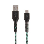 AT&T TCB10-TEAL 10-Foot Charge and Sync USB to Type-C Cable (Green)